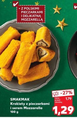 Krokiety z pieczarkami i serem Mozzarella promocja w Kaufland