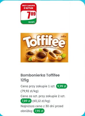 Bombonierka 125g promocja w Dino