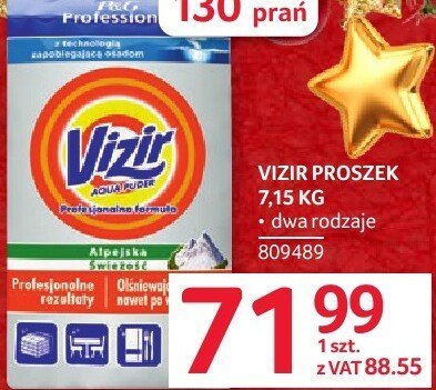 Proszek do prania Vizir 7,15 KG promocja w Selgros