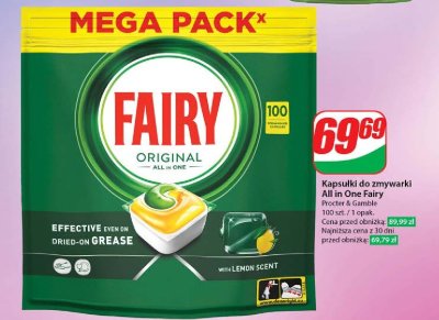 Tabletki do zmywarek regular Fairy all in 1 promocja