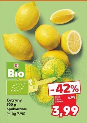 Cytryny K-classic bio promocja w Kaufland