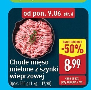 Mięso mielone wieprzowe z szynki promocja