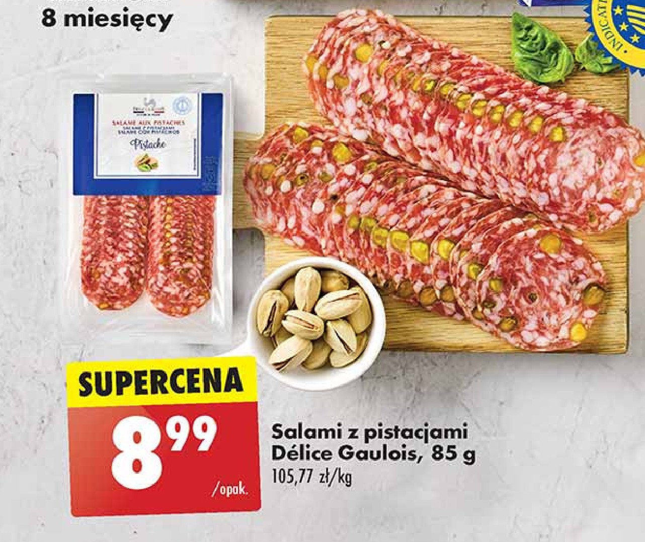 Salami z pistacjami Delice gaulois promocja