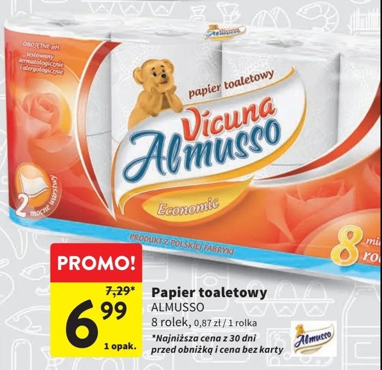 Papier toaletowy ALMUSSO VICUNA promocja