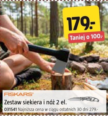Zestaw siekiera i nóż FISKARS 2 el. promocja w Jula