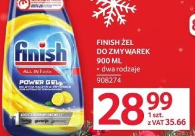 Żel do zmywarek Finish 900 ML promocja w Selgros