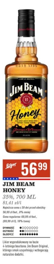Bourbon Jim beam honey promocja