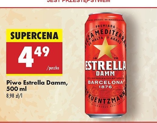 Piwo Estrella damm promocja