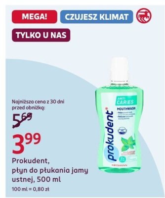 Płyn do płukania jamy ustnej promocja w Rossmann
