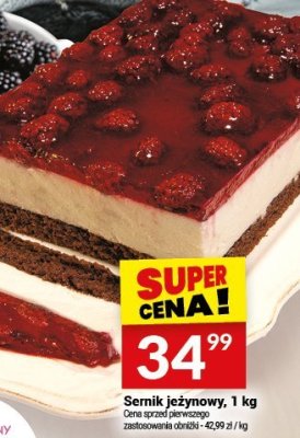 Sernik jeżynowy 1 kg promocja w Twój Market