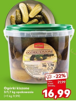 Ogórki kiszone promocja w Kaufland