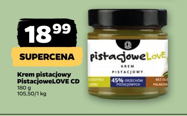 Krem pistacjowy Cd miody i kremy promocja w Netto