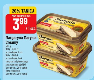 Margaryna Marysia Creamy promocja w POLOmarket