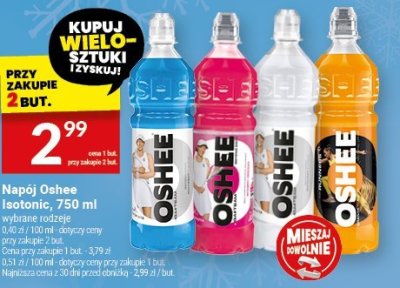 Napój Oshee Isotonic, 750 ml promocja w Twój Market