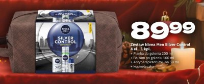 Zestaw Nivea Men Silver Control 4 el. promocja w Twój Market