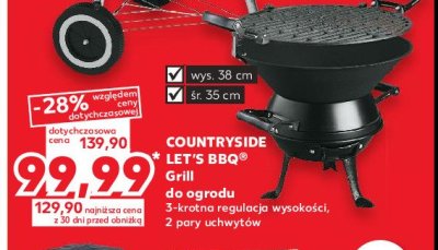 Grill żeliwny wys. 38 cm śr. 35 cm K-classic countryside promocja
