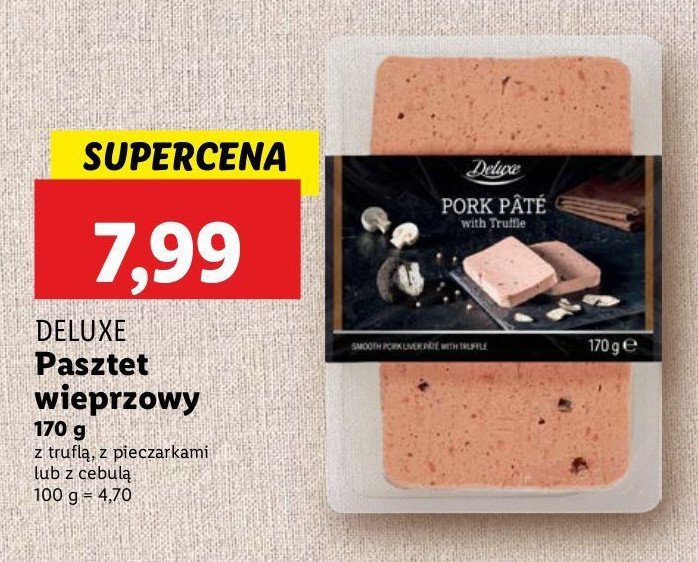 Pasztet z cebulką Deluxe promocja w Lidl