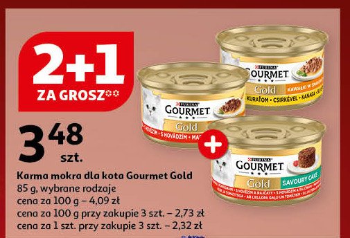 Karma dla kota królik-wątróbka Purina gourmet gold promocja w Auchan