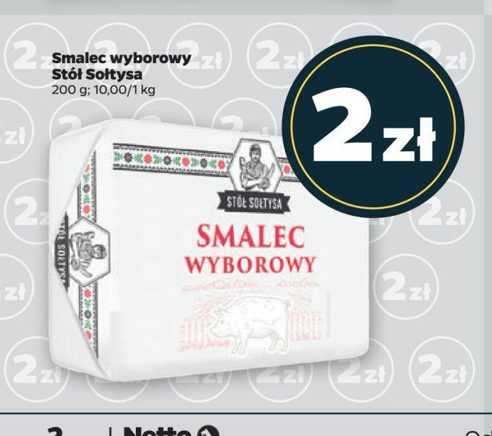 Smalec wieprzowy wyborowy Stół sołtysa promocja w Netto