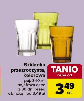 Szklanka poj. 340 ml promocja