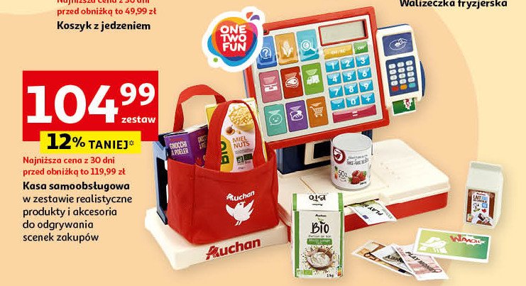 Kasa samoobsługowa One two fun promocja w Auchan