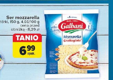 Ser mozzarella wiórki Galbani promocja