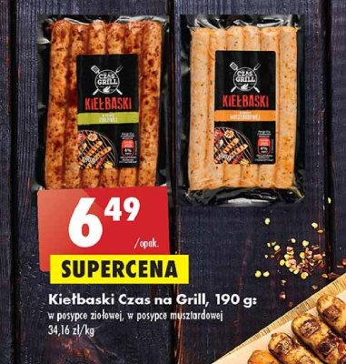 Kiełbaski w posypce ziołowej Czas na grill promocja