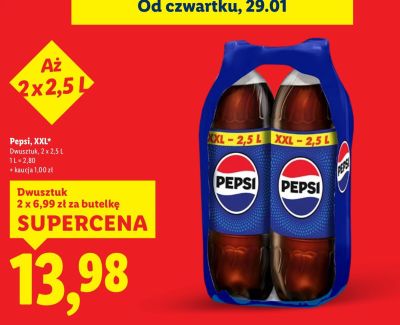 Napój gazowany Pepsi XXL promocja w Lidl