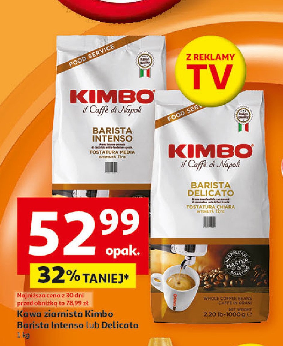 Kawa barista delicato Kimbo promocja w Auchan