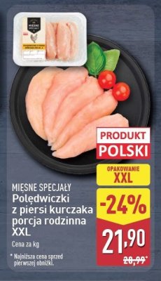 Polędwiczki z piersi kurczaka Mięsne specjały zawsze świeże (aldi) promocja