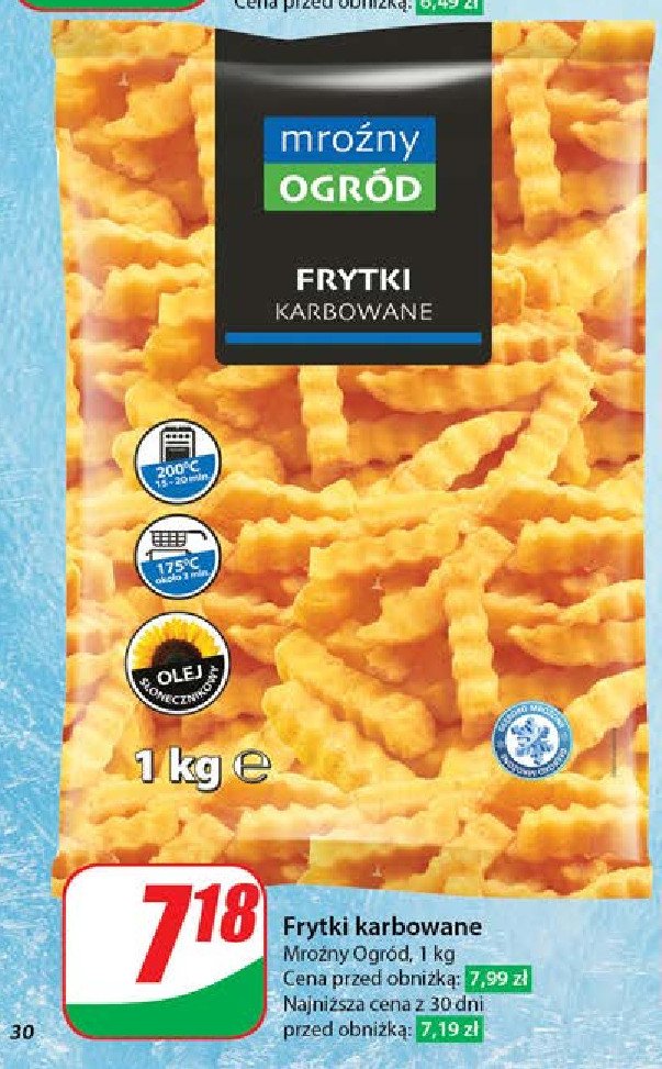 Frytki karbowane promocja