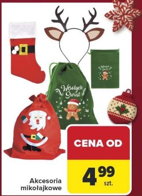 Akcesoria mikołajkowe promocja w Carrefour
