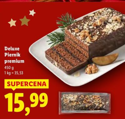 Piernik premium Deluxe promocja w Lidl