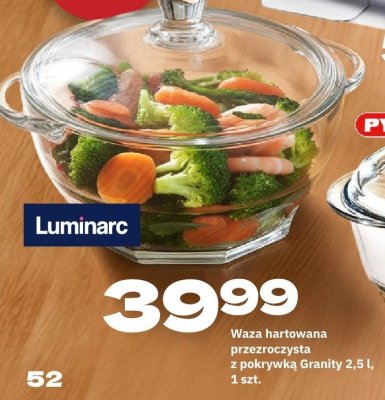 Waza hartowana przezroczysta z pokrywką Granity 2,5 l, 1 szt. promocja w Twój Market
