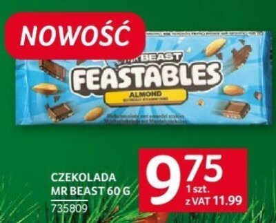 Czekolada Mr Beast 60 g promocja w Selgros