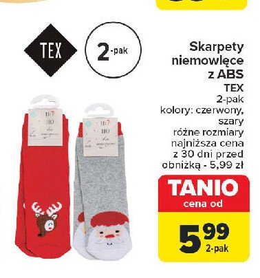 Skarpety niemowlęce Tex promocja w Carrefour