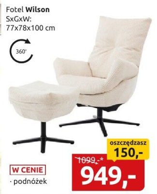 Fotel Wilson promocja w Black Red White