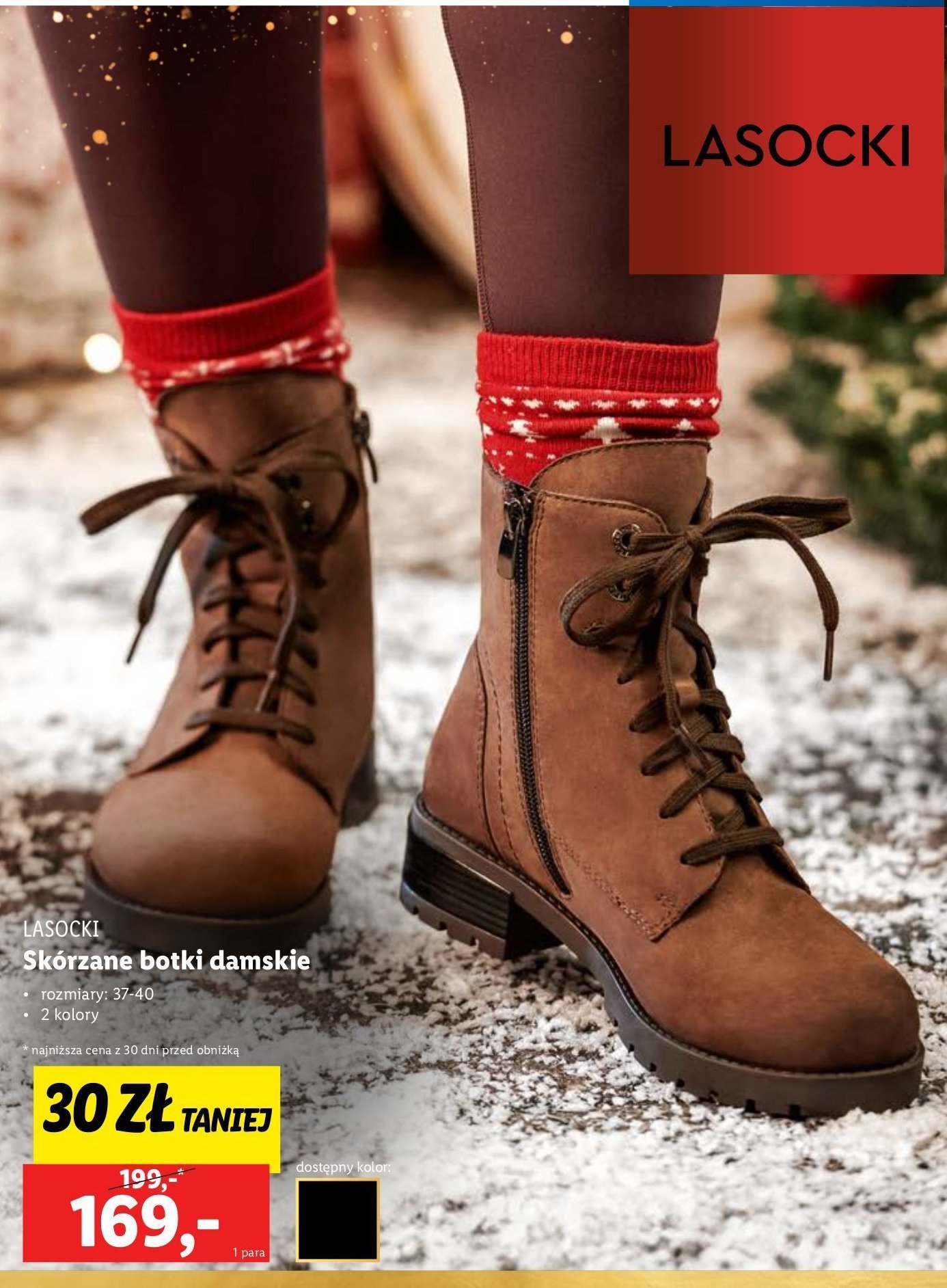 Botki damskie 37-40 LASOCKI promocja w Lidl