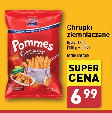 Chrupki ziemniaczane XOX NATURELL XOX SNACK promocja