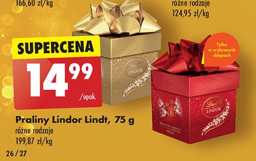 Praliny classic Lindt lindor promocja