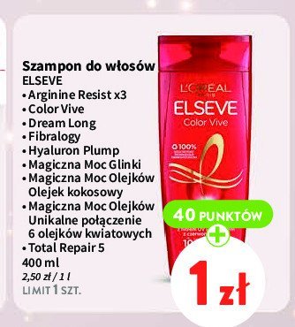 Szampon do w艂os贸w z olejkiem kokosowym L'oreal elseve magiczna moc olejk贸w promocja