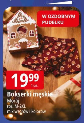 Bokserki męskie Moraj promocja w Leclerc