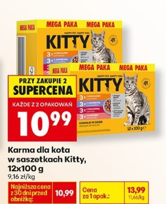 Karma dla kota w saszetkach Kitty promocja w Biedronka