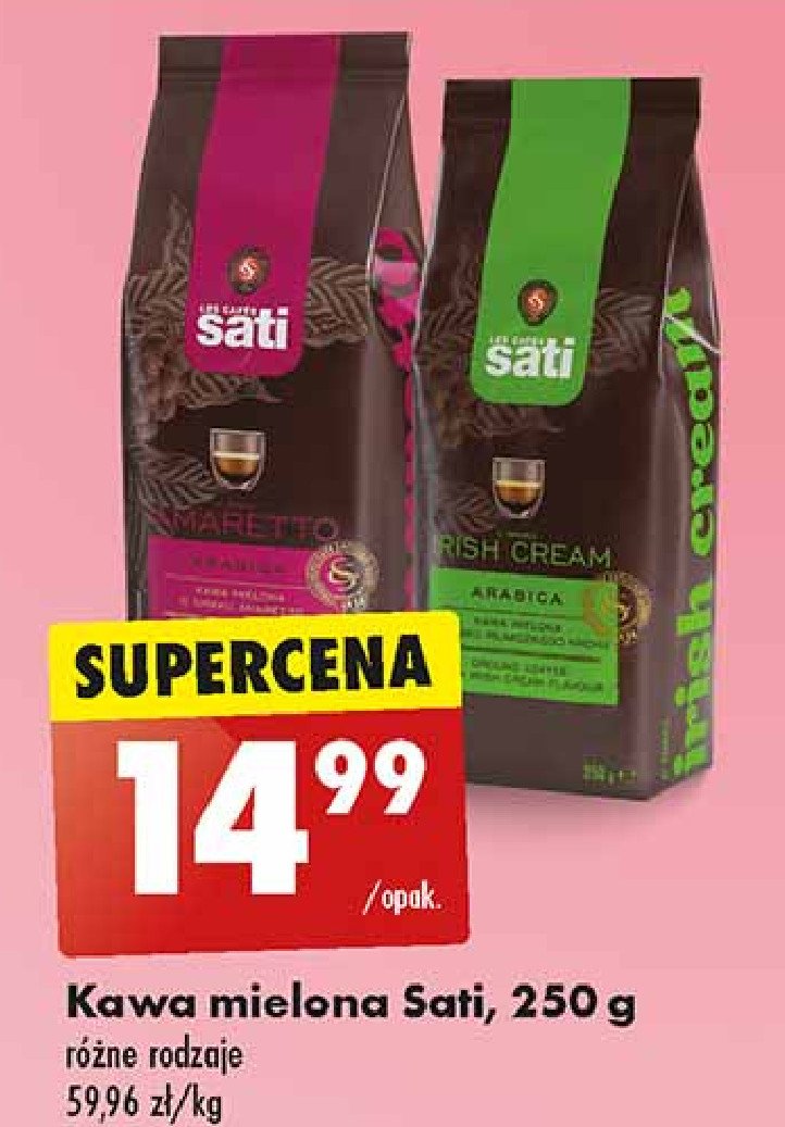 Kawa amaretto Sati aroma promocja