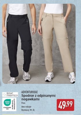 Spodnie z odpinanymi nogawkami damskie m-xl ADVENTURIDGE promocja