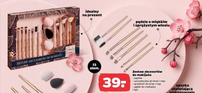 Zestaw akcesoriów do makijażu 13 elem. promocja w Netto
