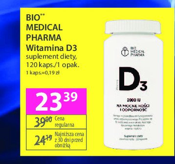 Witamina d3 2000 iu BIO MEDICAL PHARMA promocja