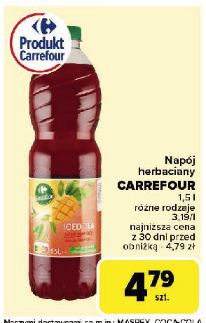 Napój herbaciany mango Carrefour sensation promocja