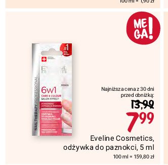 Odżywka do paznokci 6w1 Eveline nail therapy professional promocja