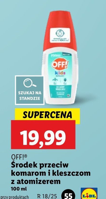 Spray przeciw komarom Off! junior promocja